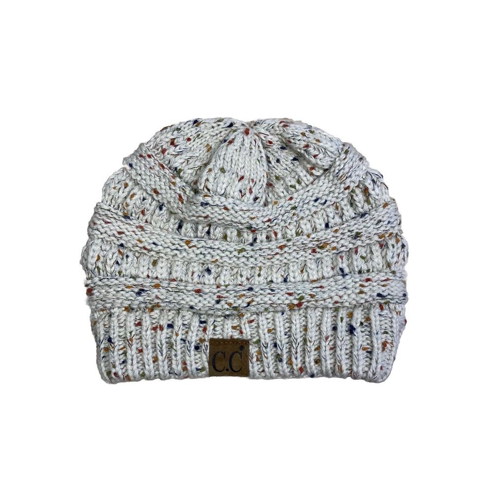 CC Exclusive Women's Beige Cream Earth Knit Beanie Acrylic Hat Cap One Size